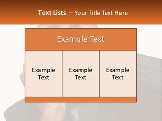 A Man Holding A Cell Phone To His Ear PowerPoint Template