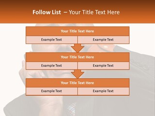 A Man Holding A Cell Phone To His Ear PowerPoint Template