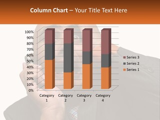 A Man Holding A Cell Phone To His Ear PowerPoint Template