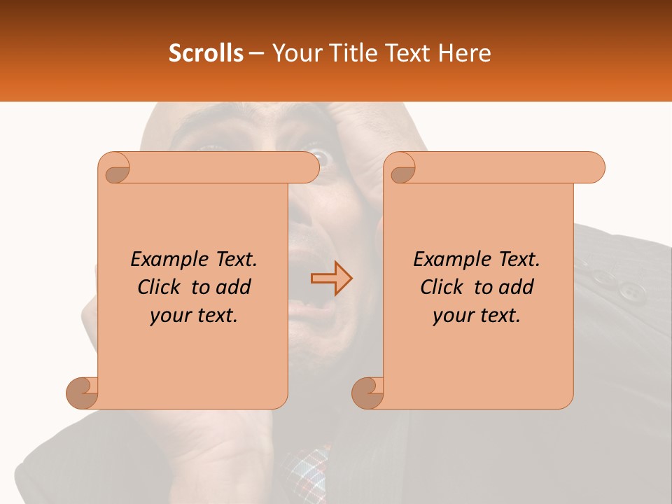 A Man Holding A Cell Phone To His Ear PowerPoint Template
