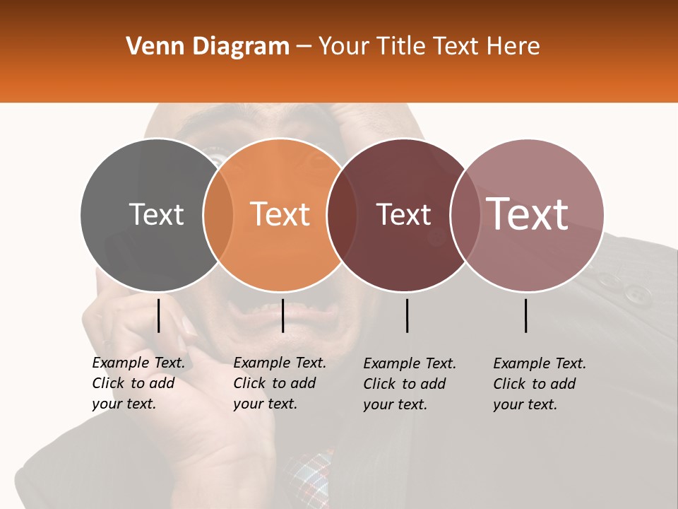 A Man Holding A Cell Phone To His Ear PowerPoint Template