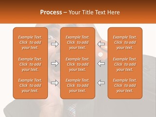 A Man Holding A Cell Phone To His Ear PowerPoint Template