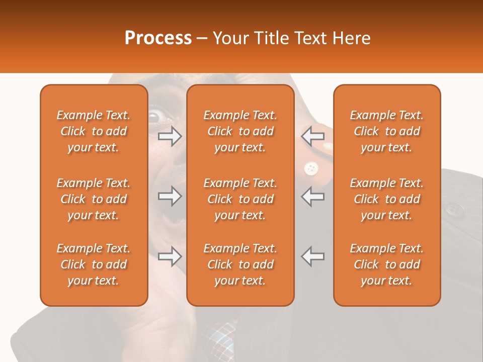A Man Holding A Cell Phone To His Ear PowerPoint Template