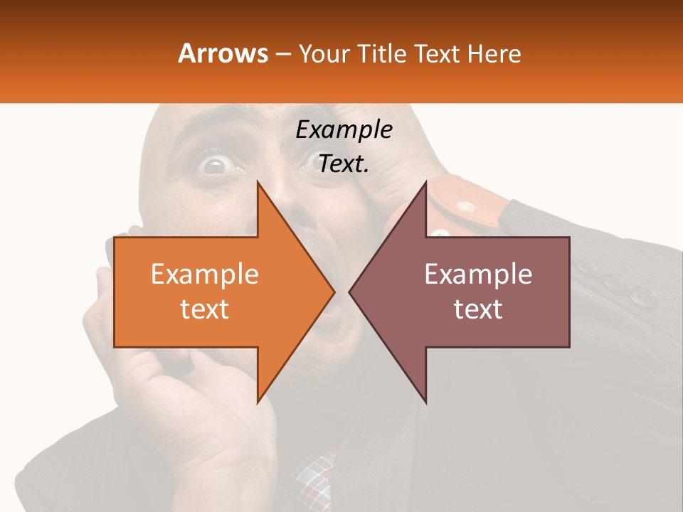 A Man Holding A Cell Phone To His Ear PowerPoint Template