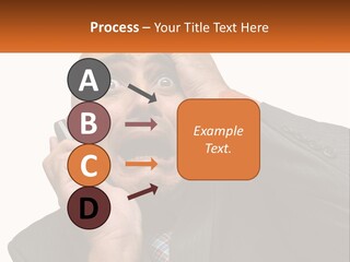 A Man Holding A Cell Phone To His Ear PowerPoint Template