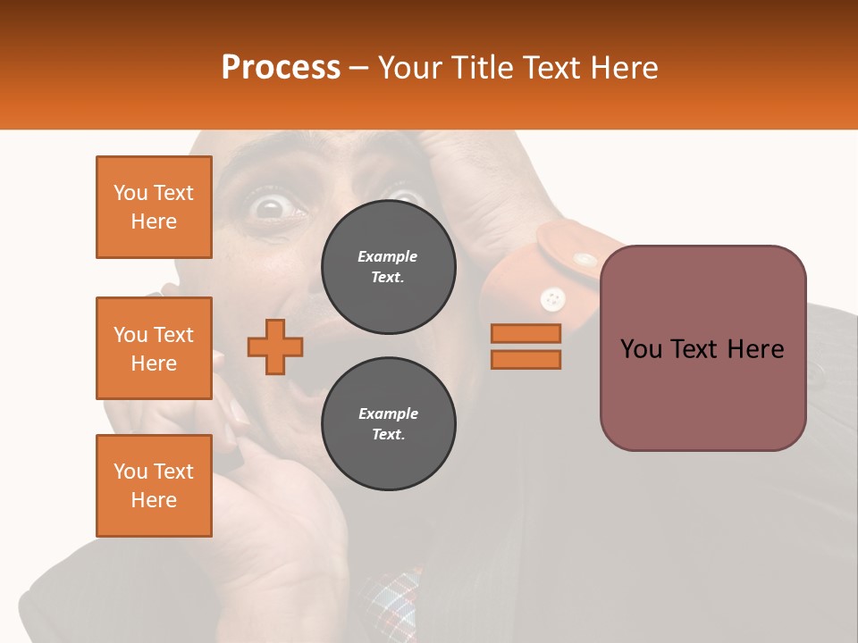 A Man Holding A Cell Phone To His Ear PowerPoint Template