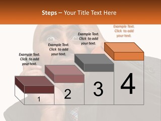 A Man Holding A Cell Phone To His Ear PowerPoint Template