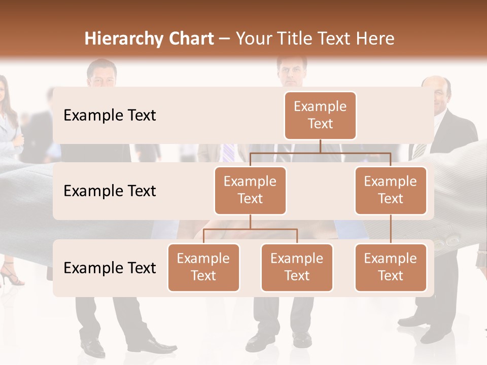 A Group Of Business People Shaking Hands PowerPoint Template