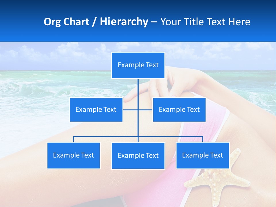 A Woman In A Pink Bikini Laying On The Beach PowerPoint Template