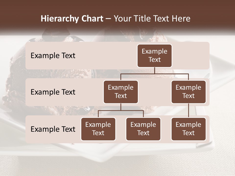 Two Scoops Of Ice Cream On A Plate With A Spoon PowerPoint Template