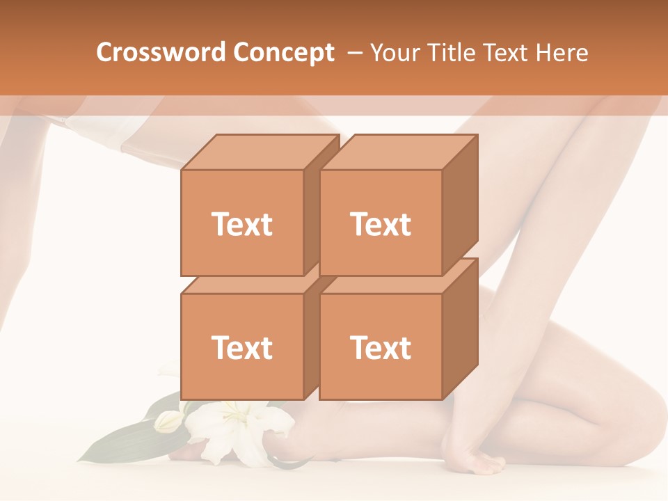 A Woman In A White Bikini Laying On The Ground PowerPoint Template