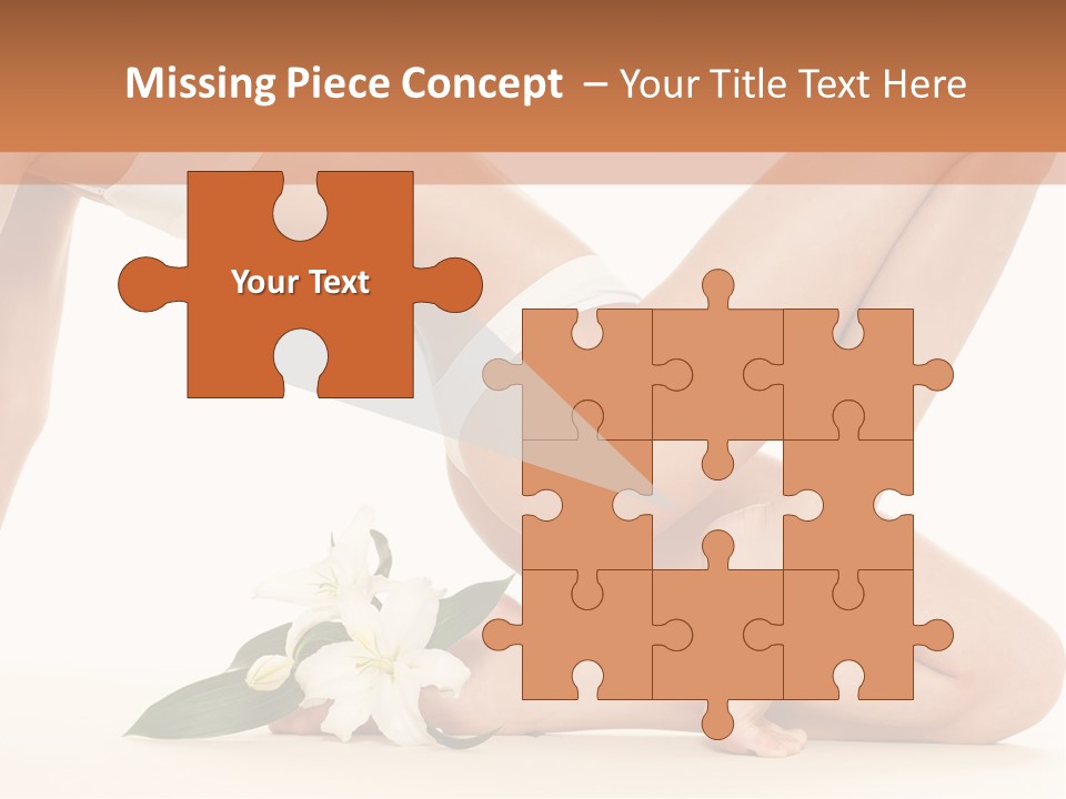 A Woman In A White Bikini Laying On The Ground PowerPoint Template