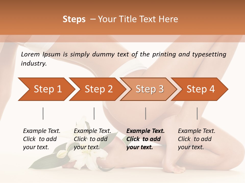 A Woman In A White Bikini Laying On The Ground PowerPoint Template