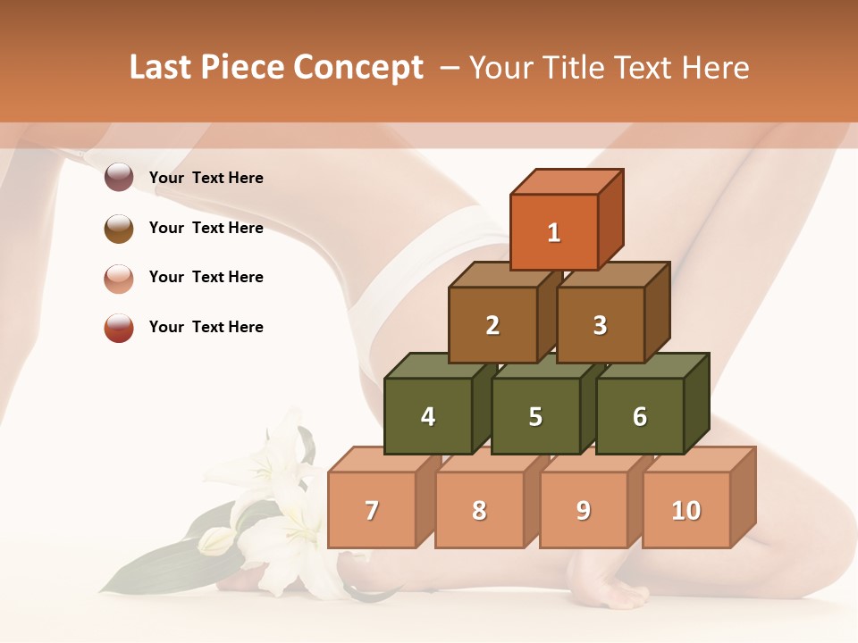 A Woman In A White Bikini Laying On The Ground PowerPoint Template