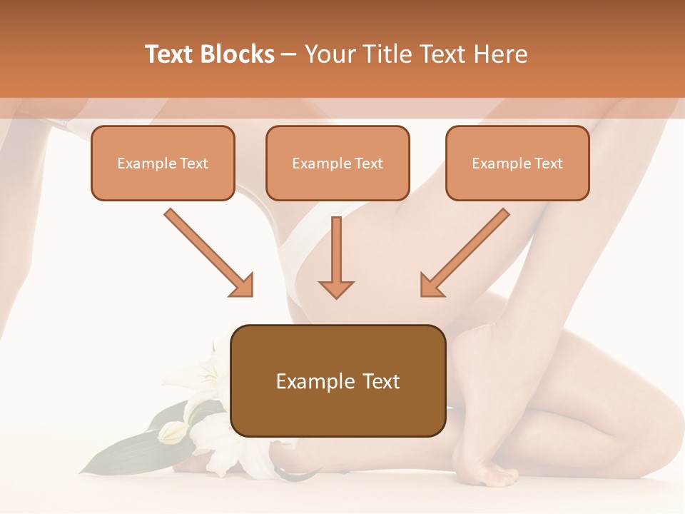 A Woman In A White Bikini Laying On The Ground PowerPoint Template