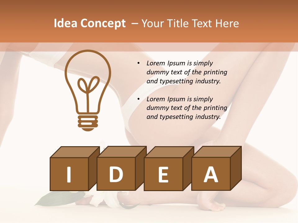 A Woman In A White Bikini Laying On The Ground PowerPoint Template