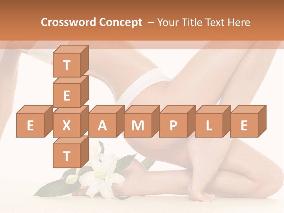 A Woman In A White Bikini Laying On The Ground PowerPoint Template