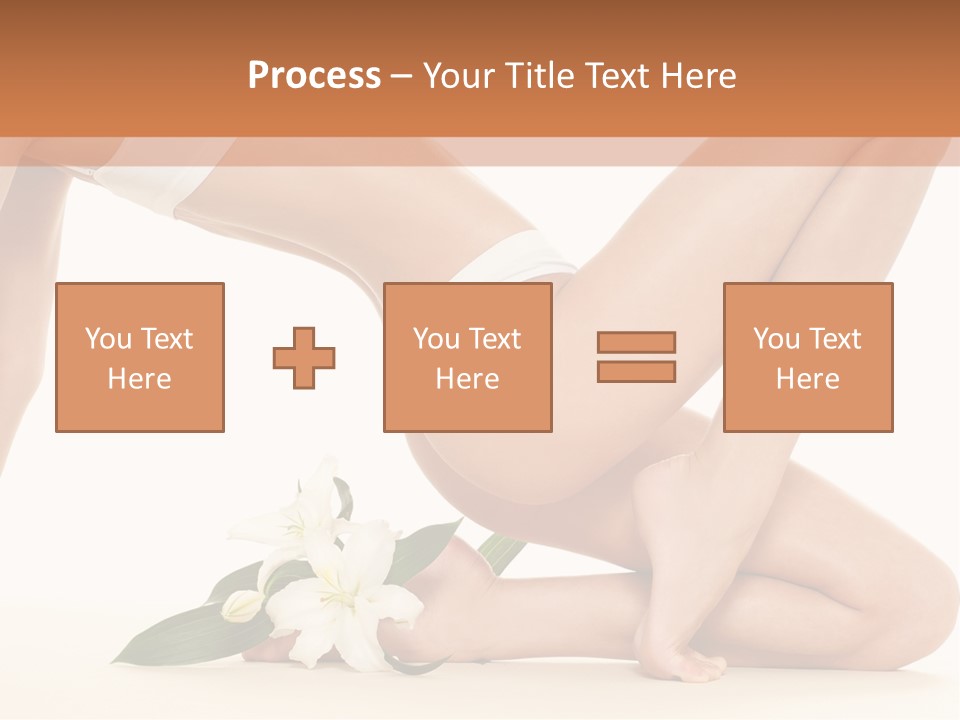 A Woman In A White Bikini Laying On The Ground PowerPoint Template