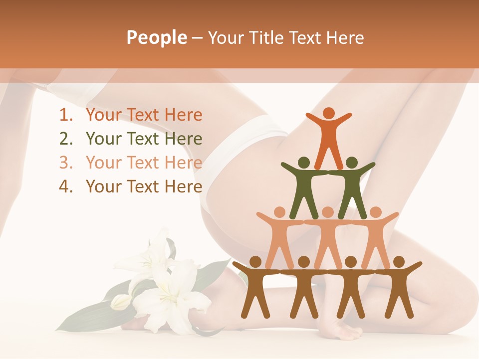 A Woman In A White Bikini Laying On The Ground PowerPoint Template