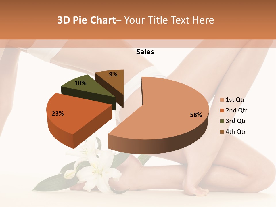 A Woman In A White Bikini Laying On The Ground PowerPoint Template