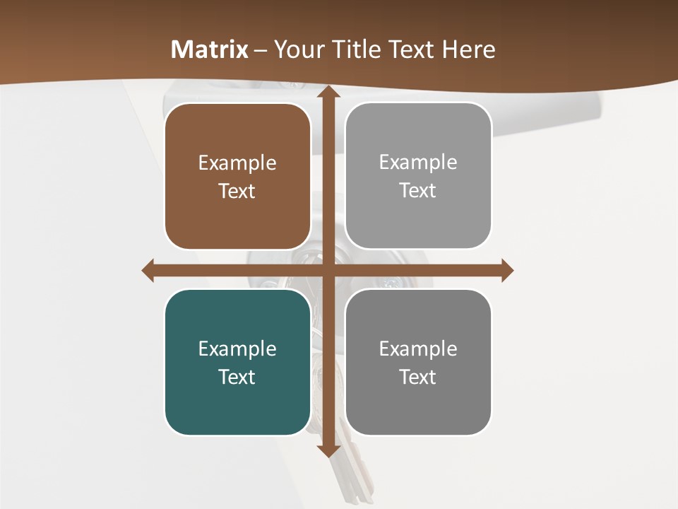 A Door With A Key On It And A Brown Background PowerPoint Template