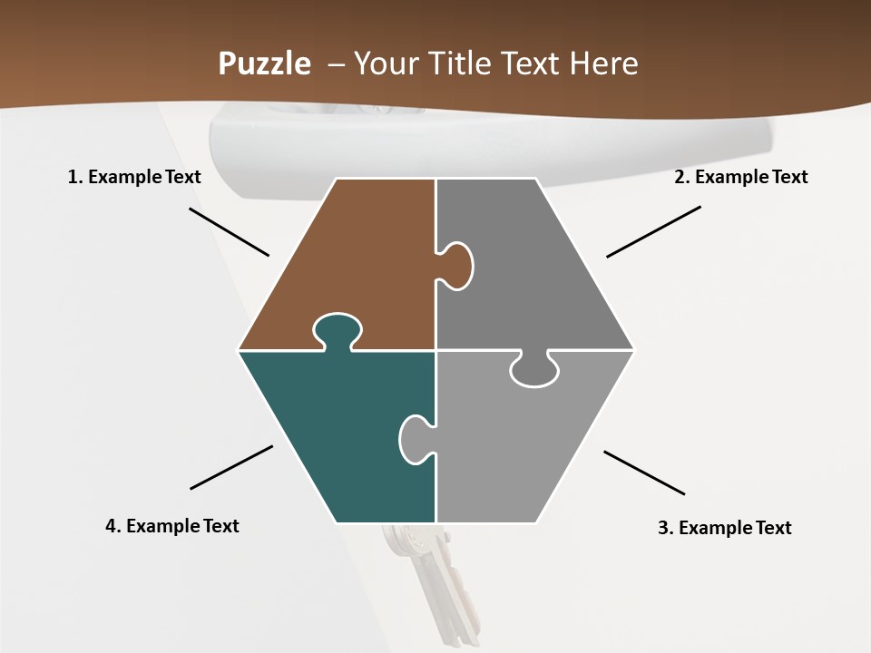 A Door With A Key On It And A Brown Background PowerPoint Template