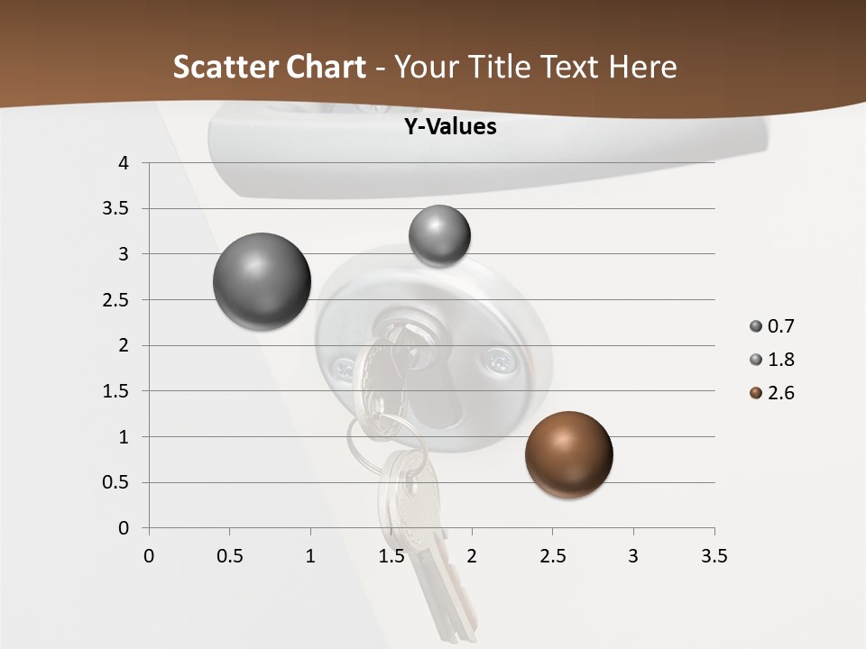 A Door With A Key On It And A Brown Background PowerPoint Template