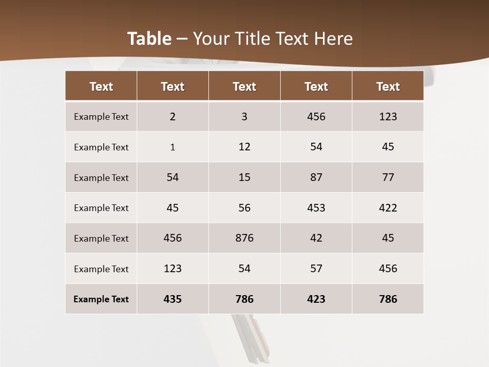 A Door With A Key On It And A Brown Background PowerPoint Template