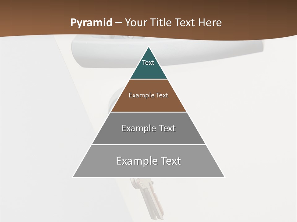 A Door With A Key On It And A Brown Background PowerPoint Template