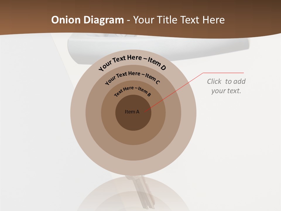 A Door With A Key On It And A Brown Background PowerPoint Template