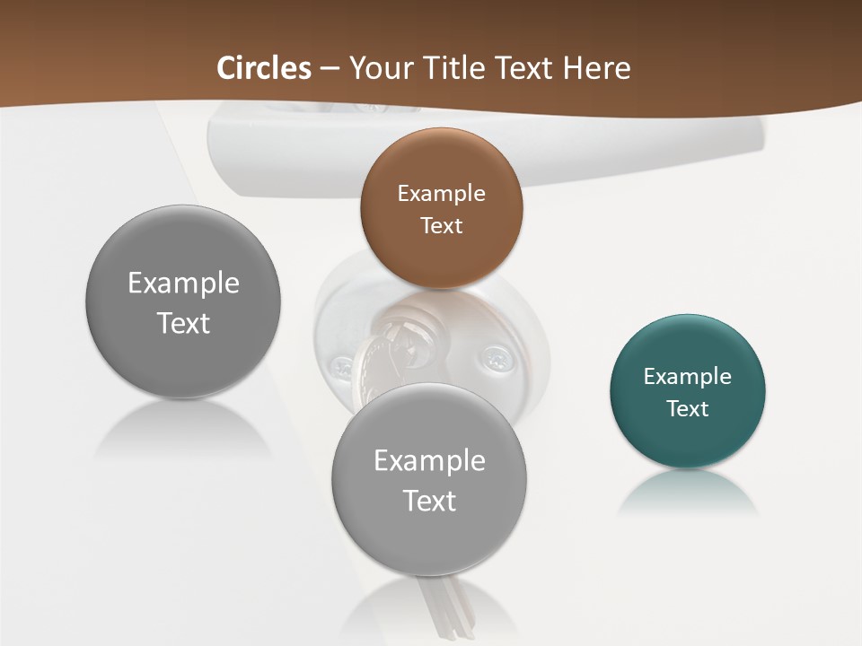 A Door With A Key On It And A Brown Background PowerPoint Template