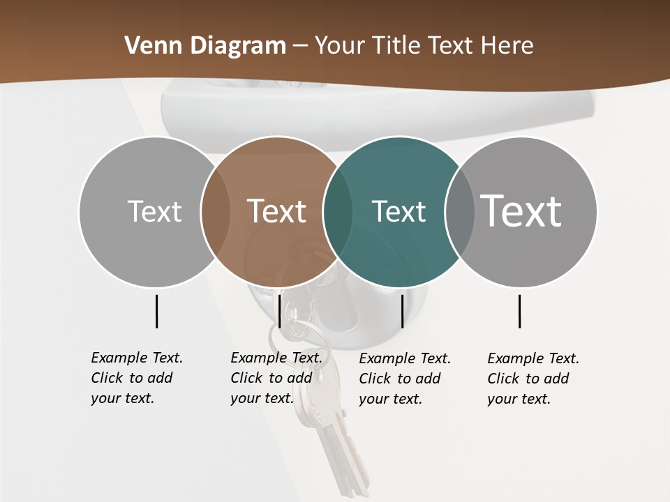 A Door With A Key On It And A Brown Background PowerPoint Template