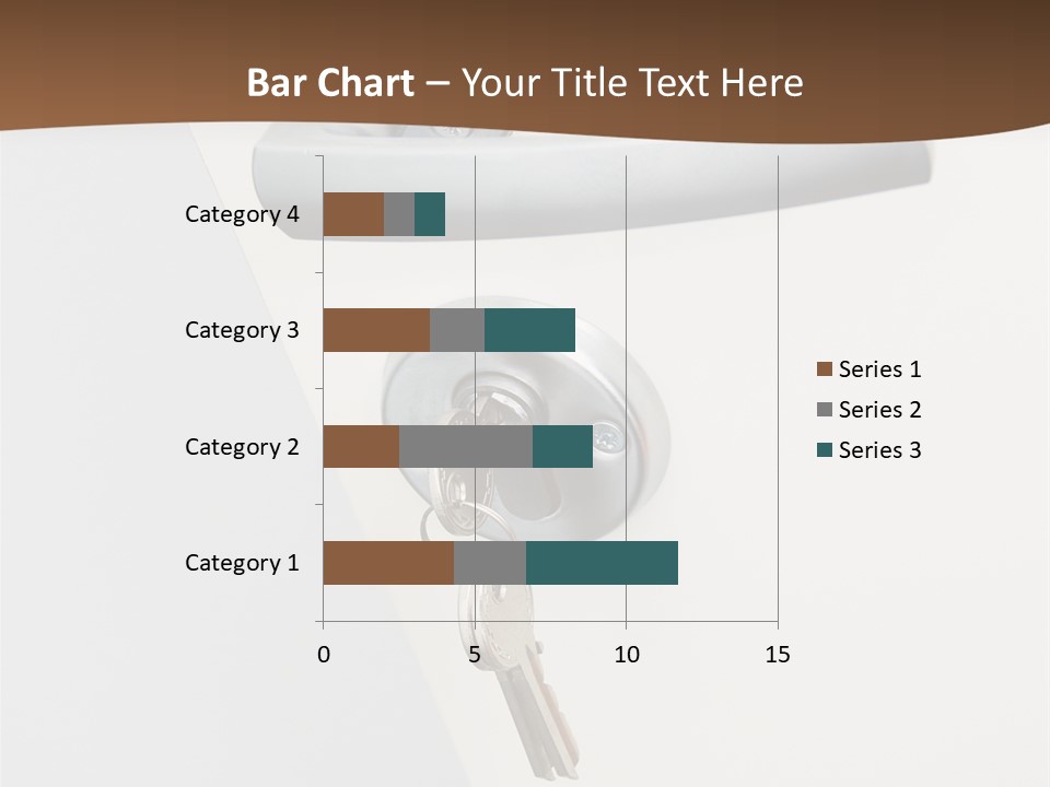 A Door With A Key On It And A Brown Background PowerPoint Template