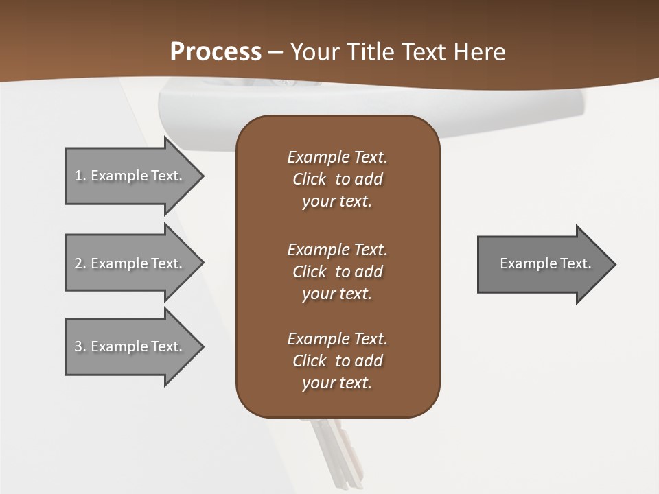 A Door With A Key On It And A Brown Background PowerPoint Template