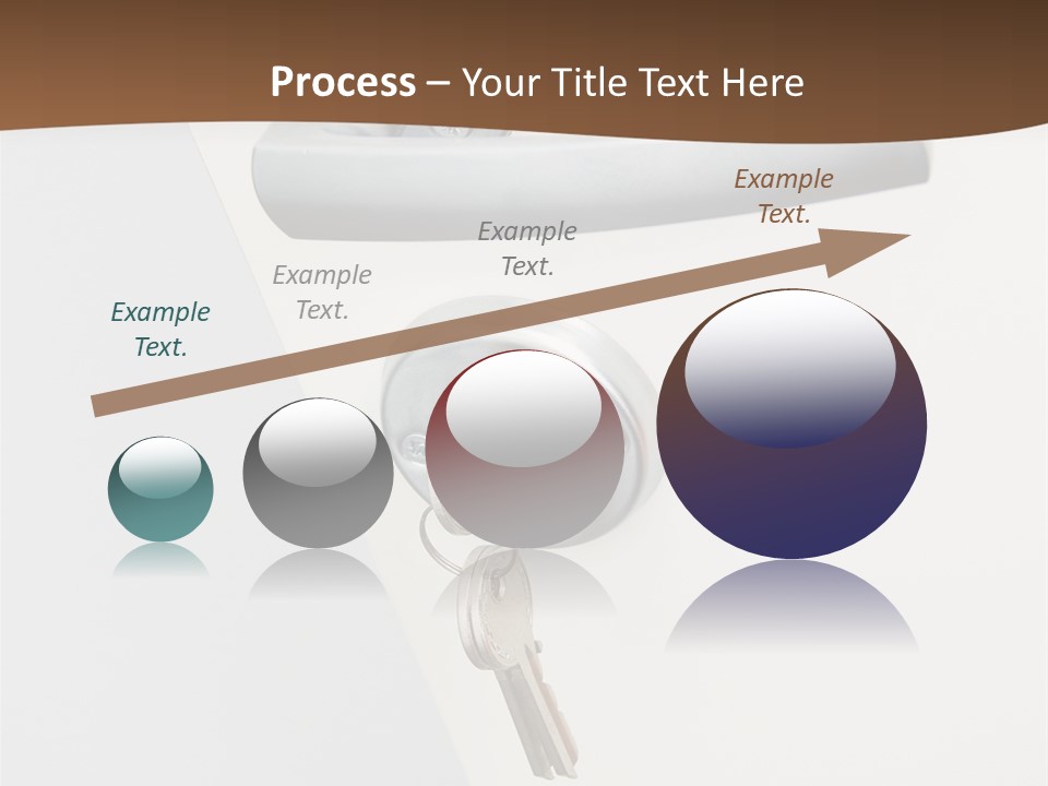 A Door With A Key On It And A Brown Background PowerPoint Template