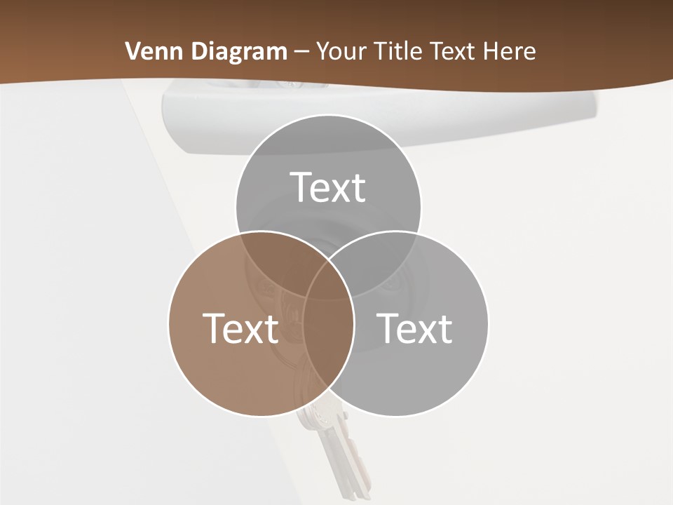 A Door With A Key On It And A Brown Background PowerPoint Template