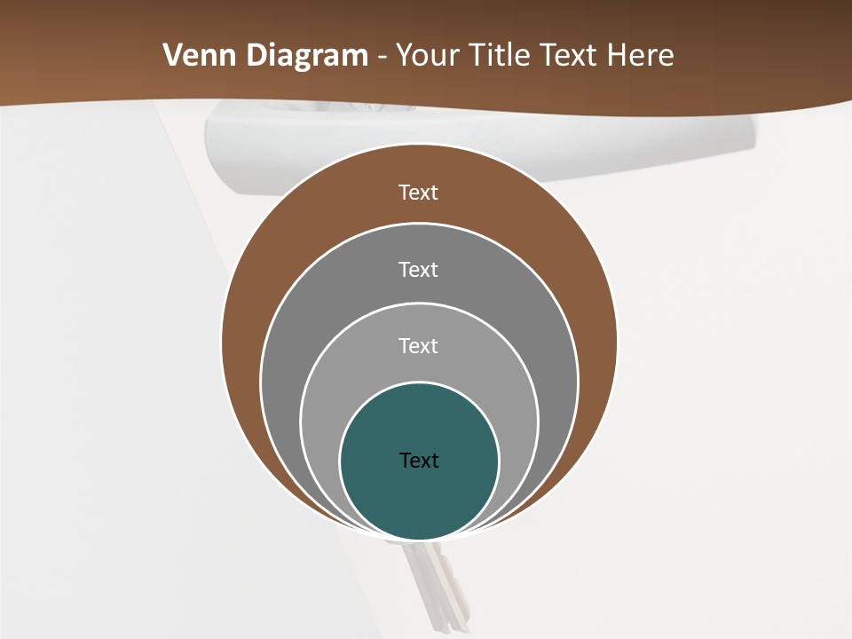 A Door With A Key On It And A Brown Background PowerPoint Template