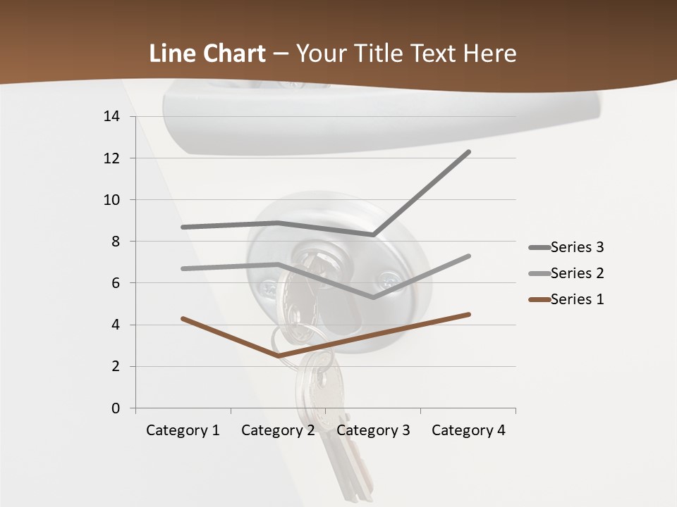 A Door With A Key On It And A Brown Background PowerPoint Template