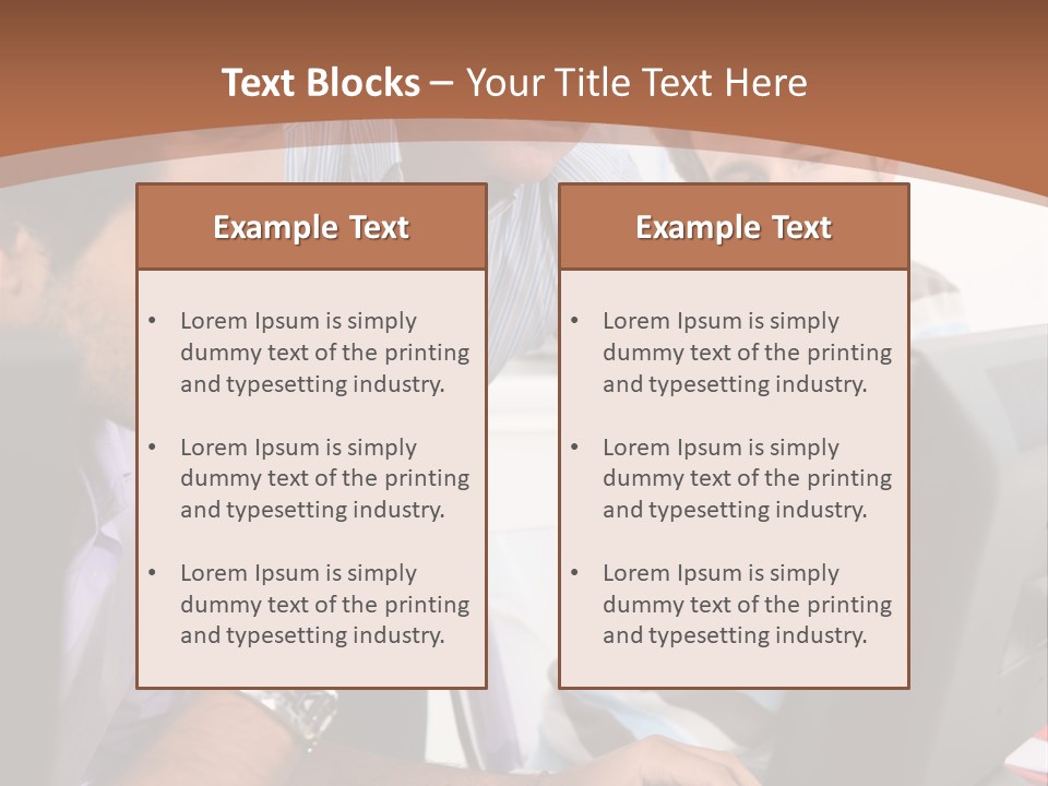 A Group Of Men Looking At A Computer Screen PowerPoint Template