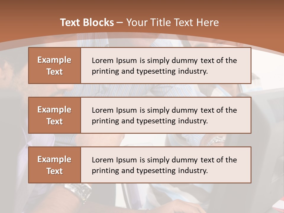 A Group Of Men Looking At A Computer Screen PowerPoint Template