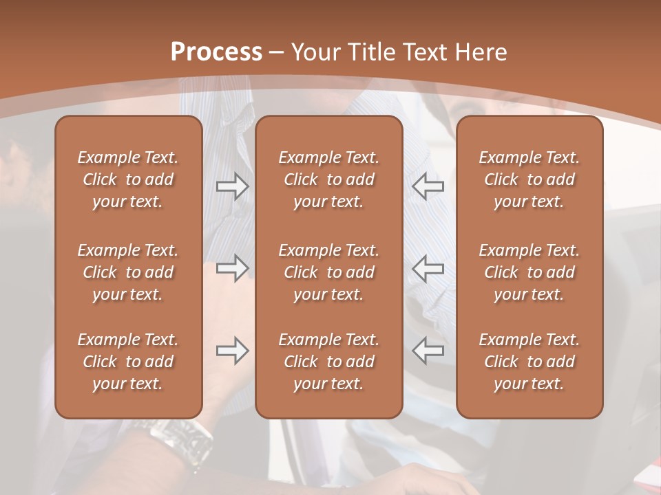 A Group Of Men Looking At A Computer Screen PowerPoint Template