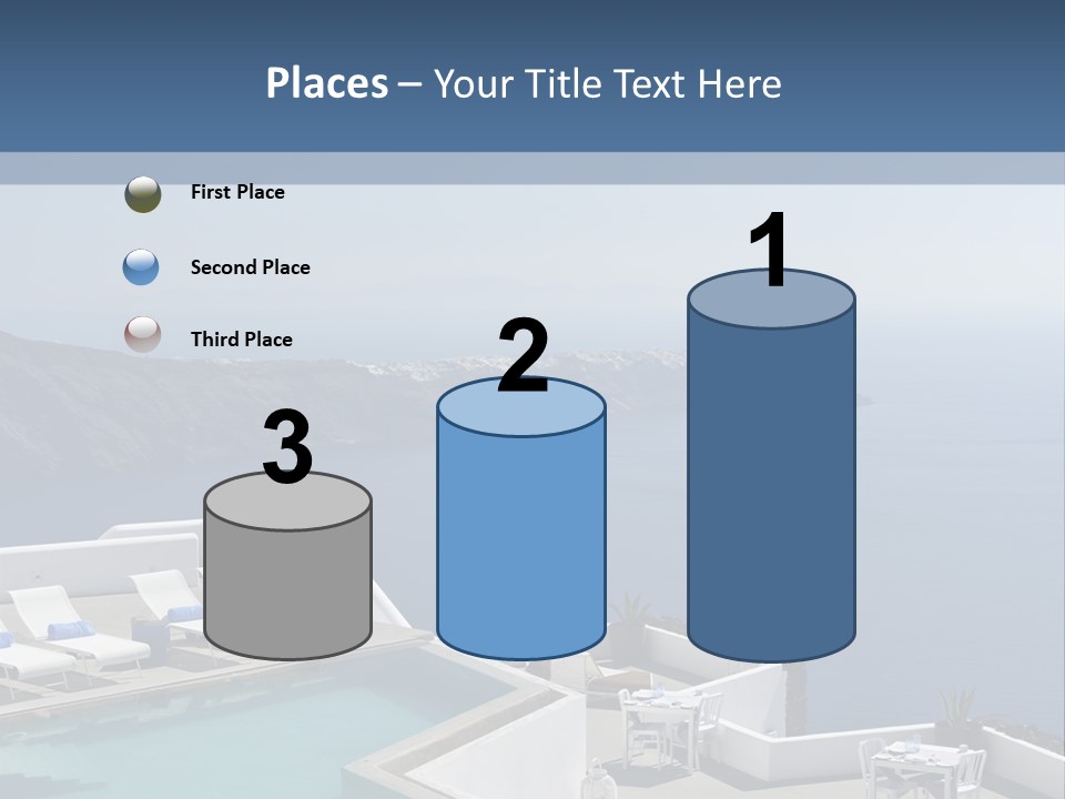 A Swimming Pool With A View Of The Ocean PowerPoint Template