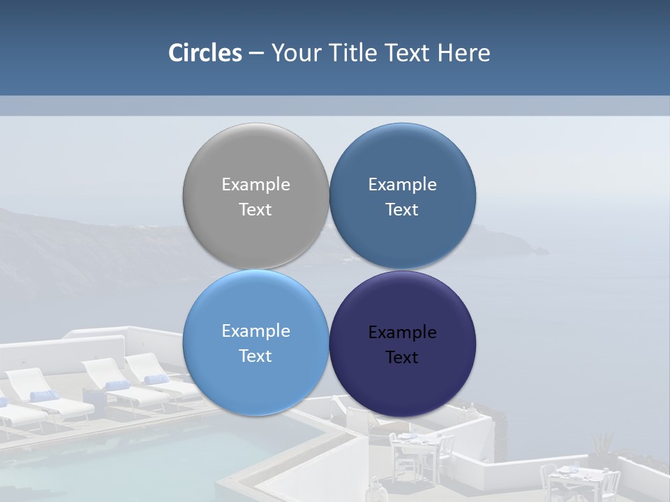 A Swimming Pool With A View Of The Ocean PowerPoint Template