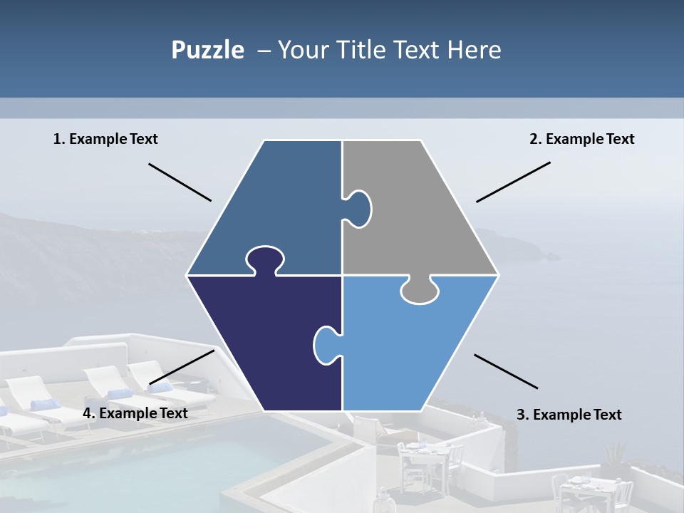 A Swimming Pool With A View Of The Ocean PowerPoint Template