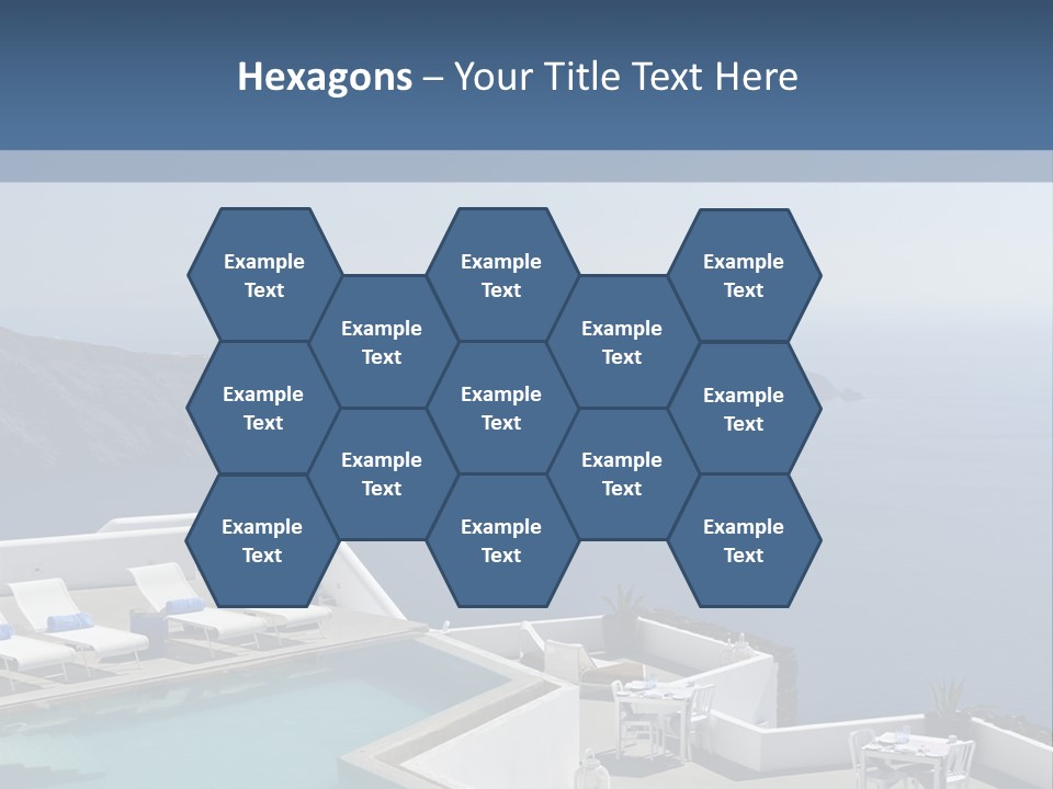 A Swimming Pool With A View Of The Ocean PowerPoint Template