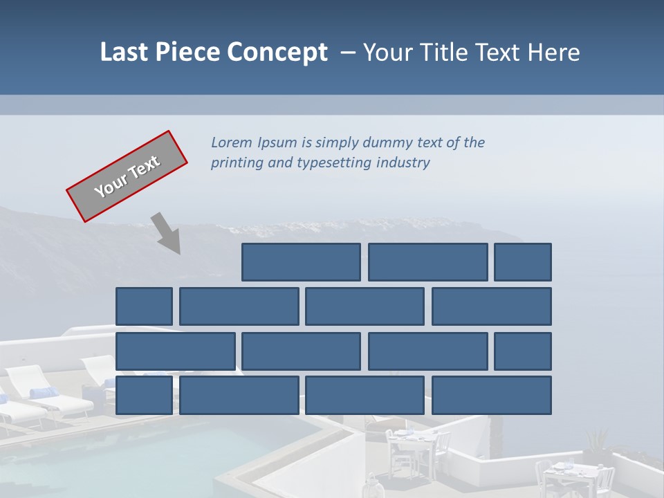 A Swimming Pool With A View Of The Ocean PowerPoint Template