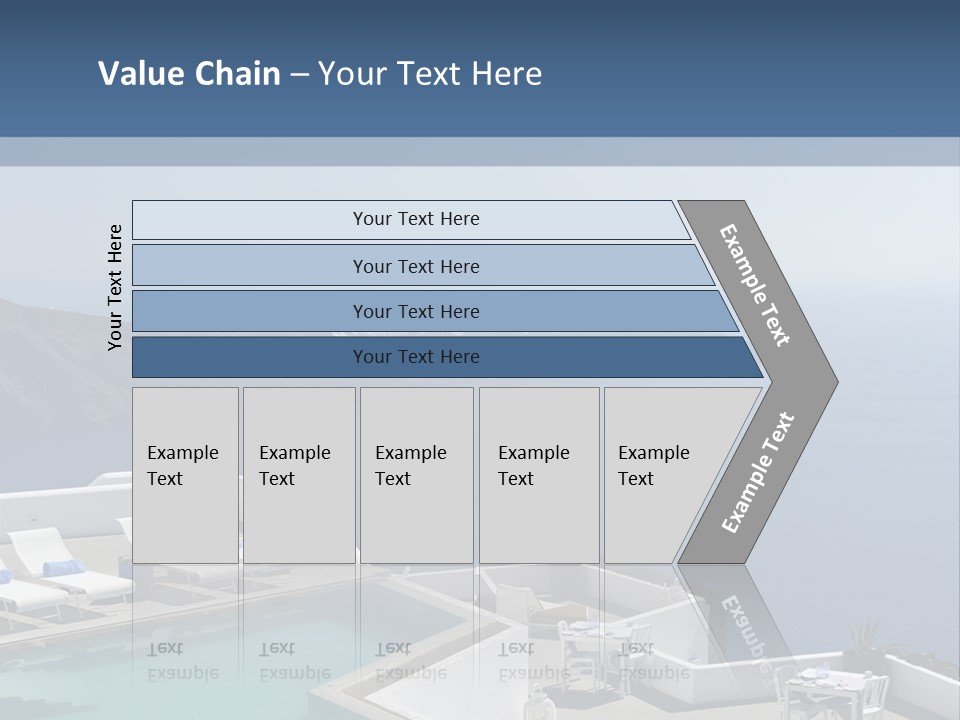A Swimming Pool With A View Of The Ocean PowerPoint Template