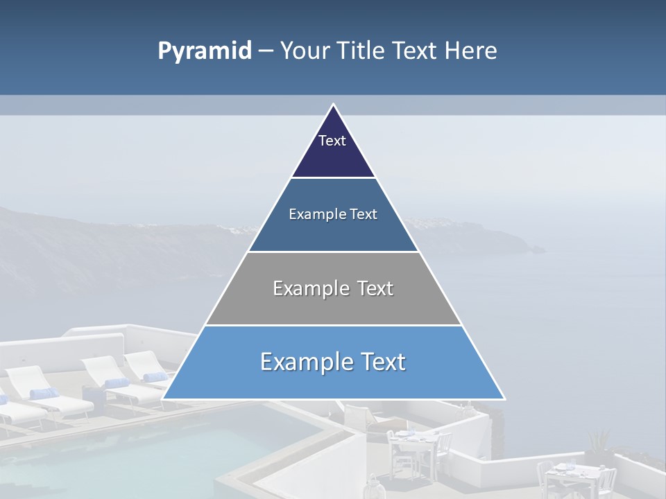 A Swimming Pool With A View Of The Ocean PowerPoint Template