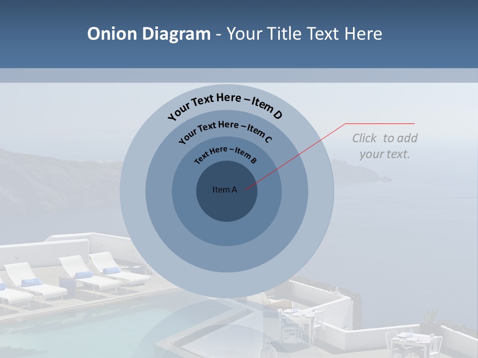 A Swimming Pool With A View Of The Ocean PowerPoint Template