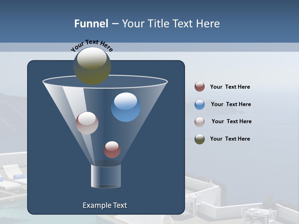 A Swimming Pool With A View Of The Ocean PowerPoint Template